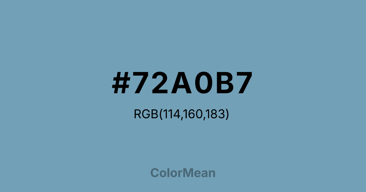 #72A0B7 color swatch