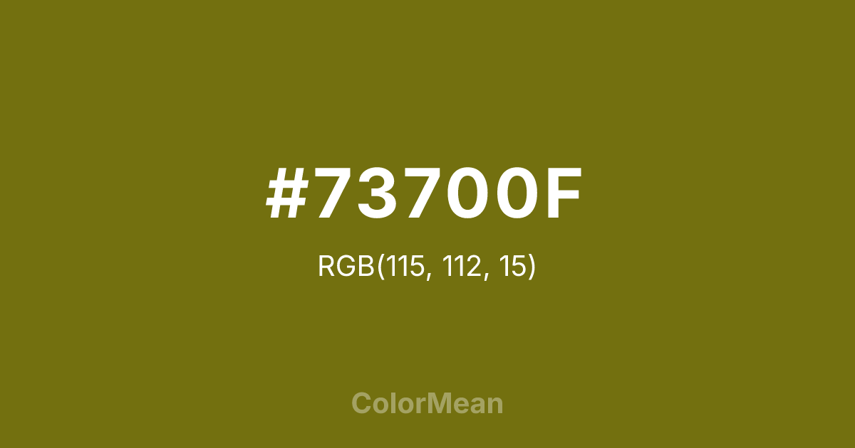 #73700F color swatch
