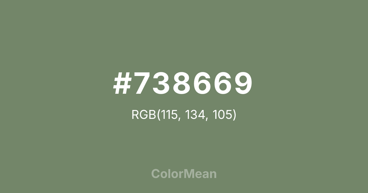 #738669 color swatch