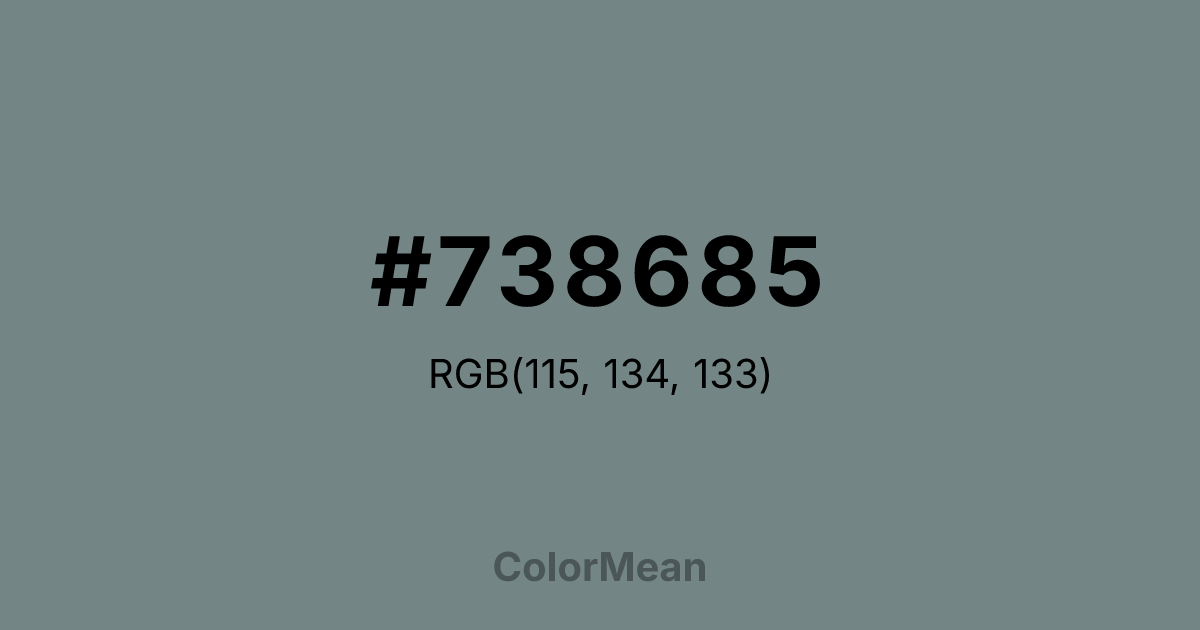 #738685 color swatch