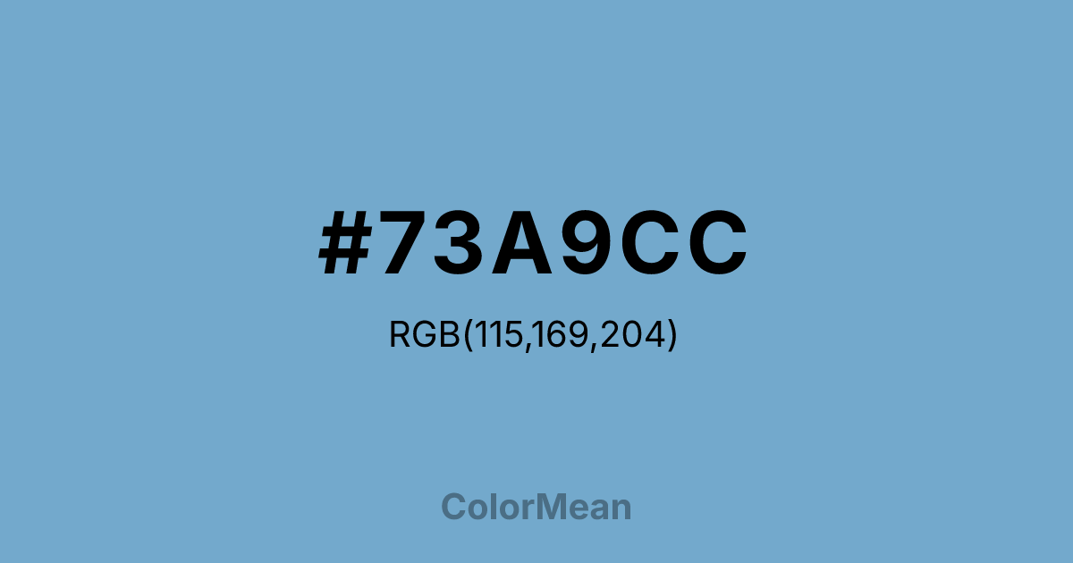 #73A9CC color swatch