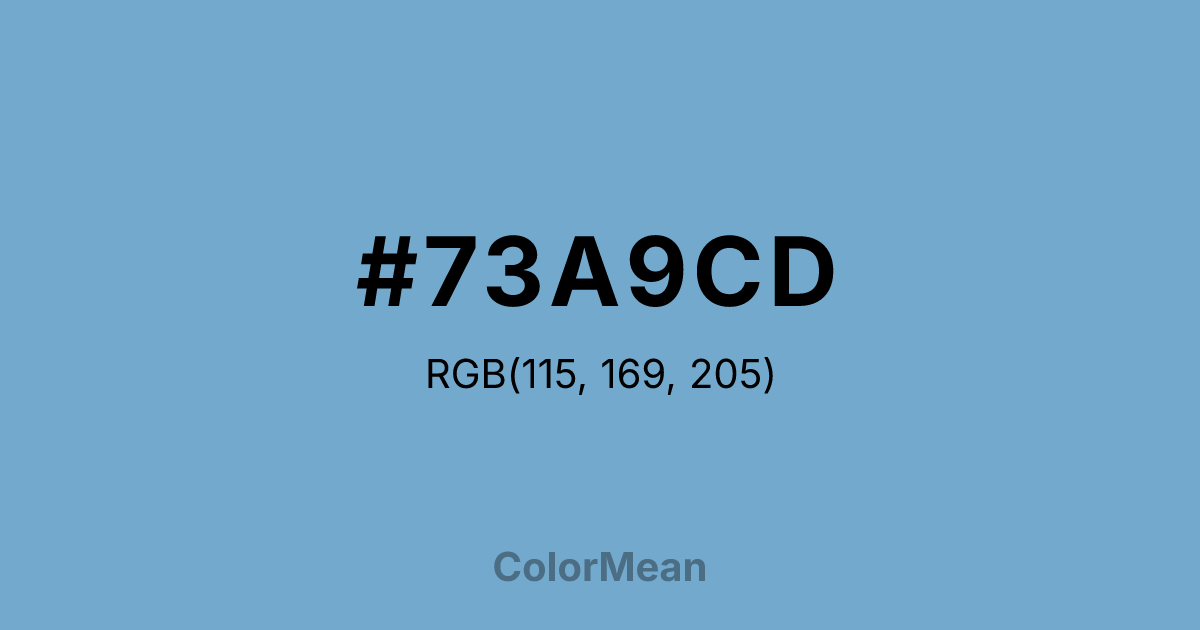 #73A9CD color swatch