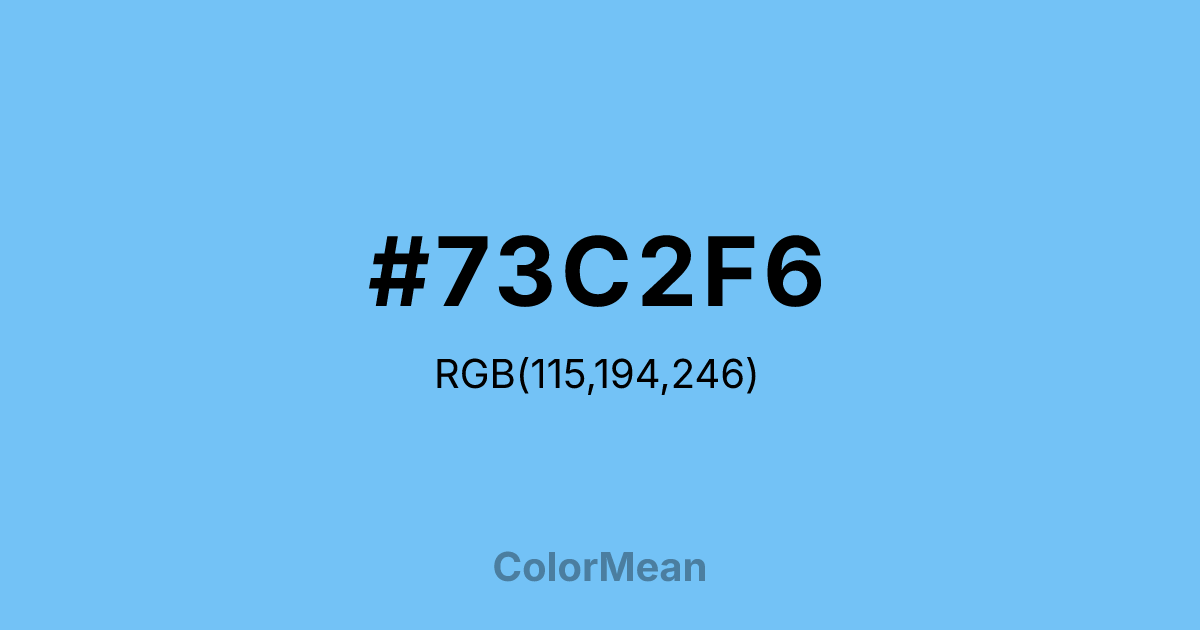 #73C2F6 color swatch