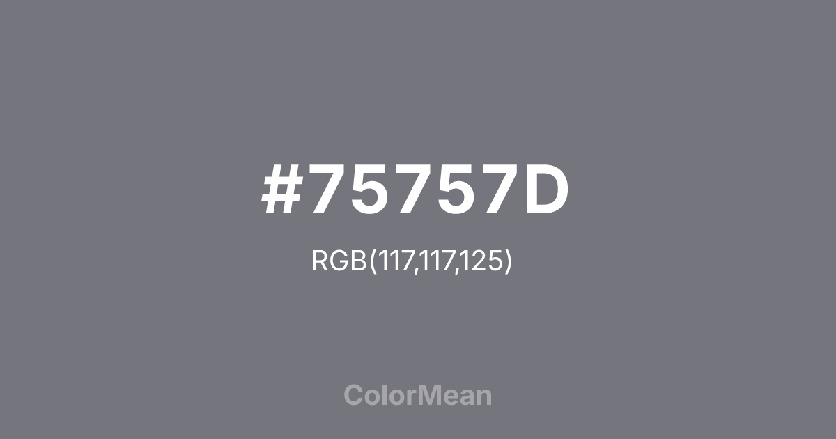 #75757D color swatch