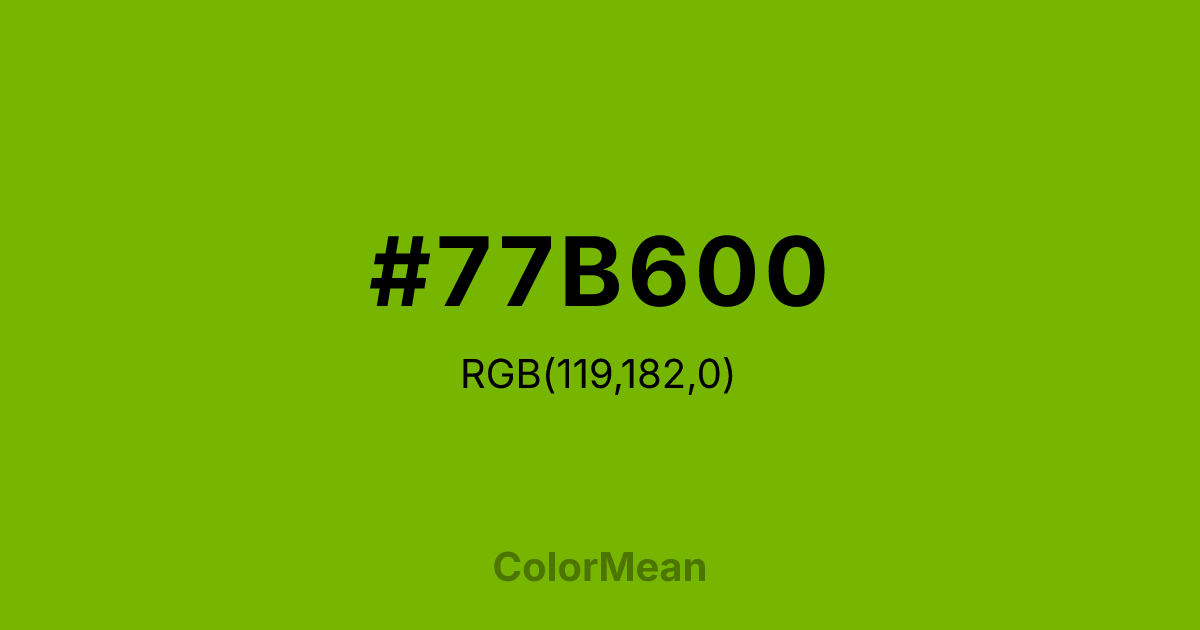 #77B600 color swatch