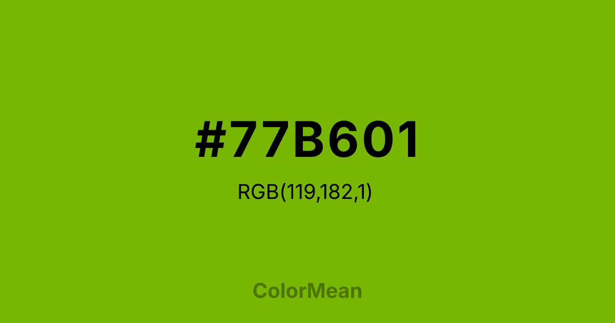 #77B601 color swatch
