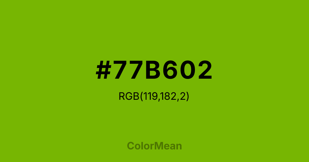 #77B602 color swatch