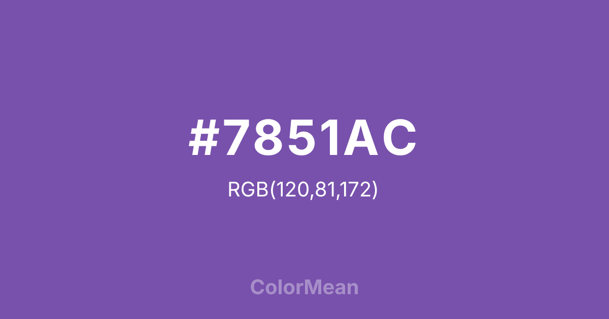 #7851AC color swatch