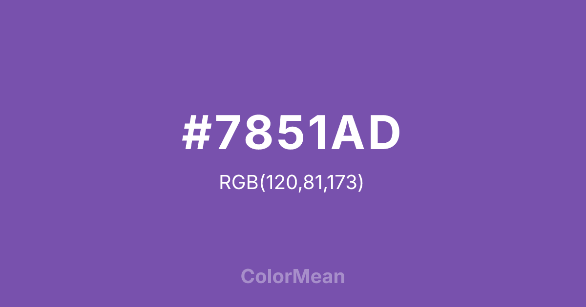 #7851AD color swatch