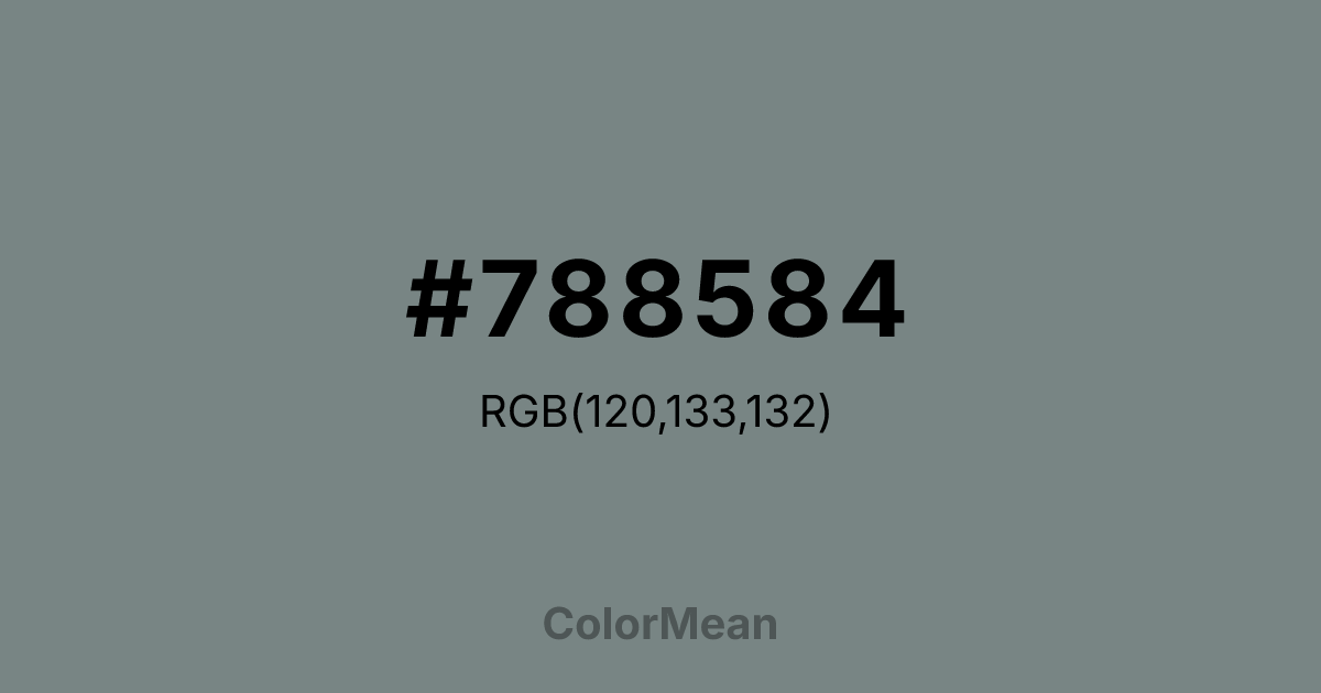 #788584 color swatch