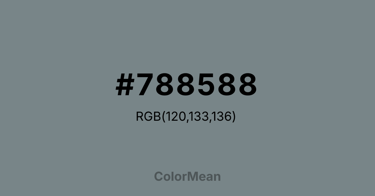 #788588 color swatch