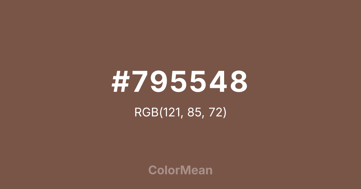 #795548 color swatch