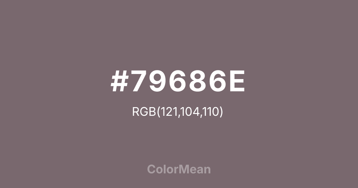#79686E color swatch