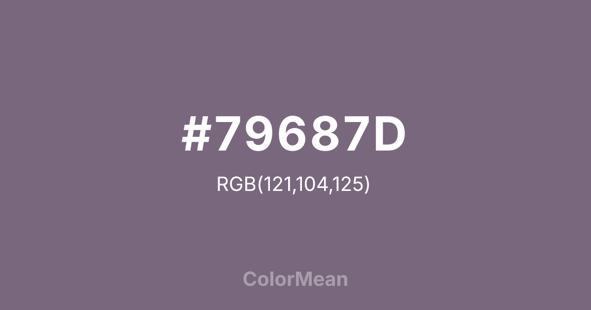 #79687D color swatch