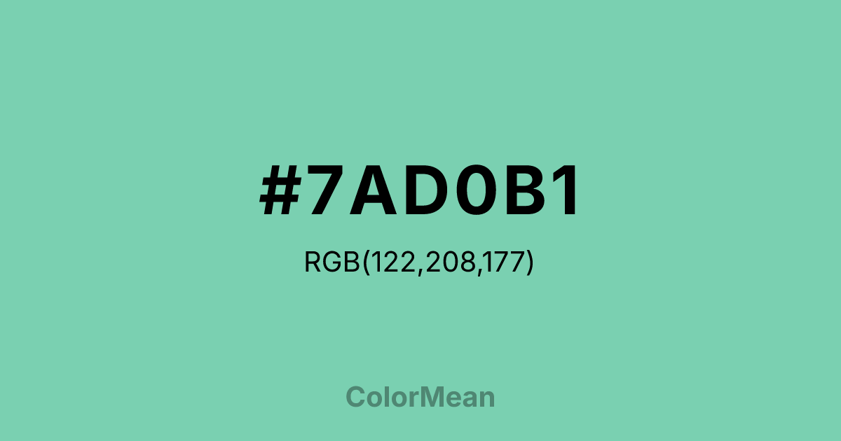 #7AD0B1 color swatch
