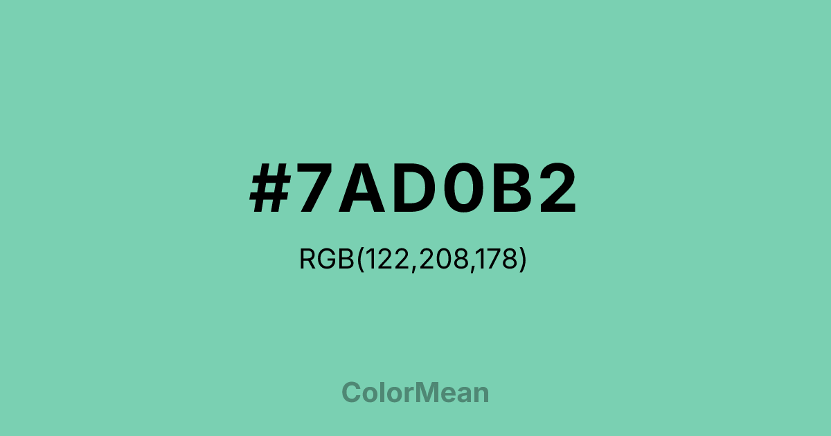#7AD0B2 color swatch