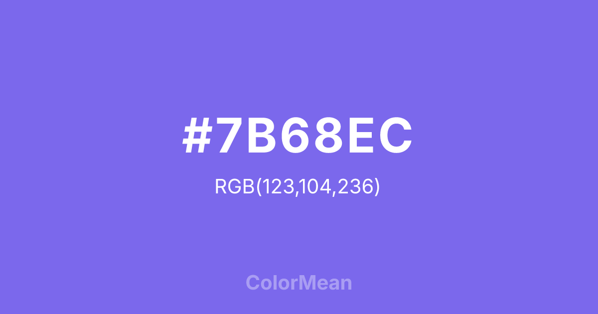 #7B68EC color swatch
