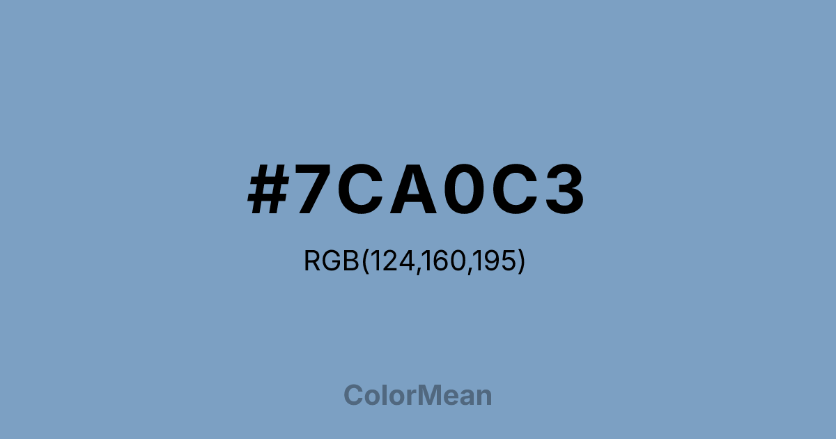 #7CA0C3 color swatch