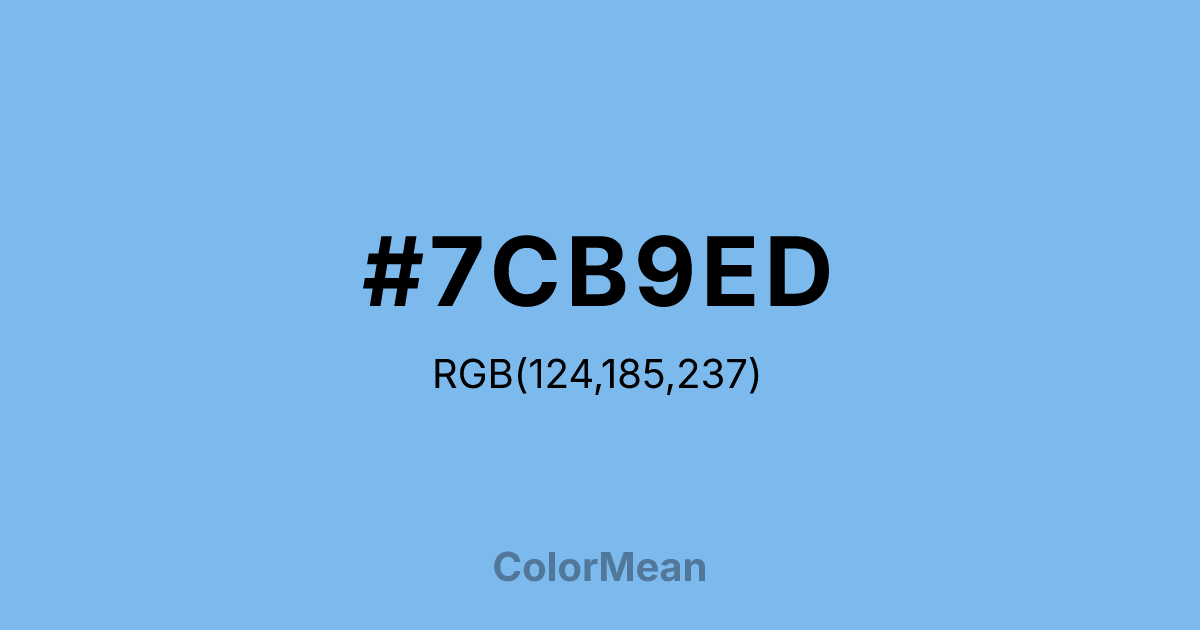 #7CB9ED color swatch