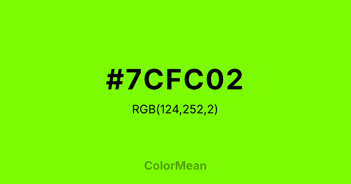 #7CFC02 color swatch
