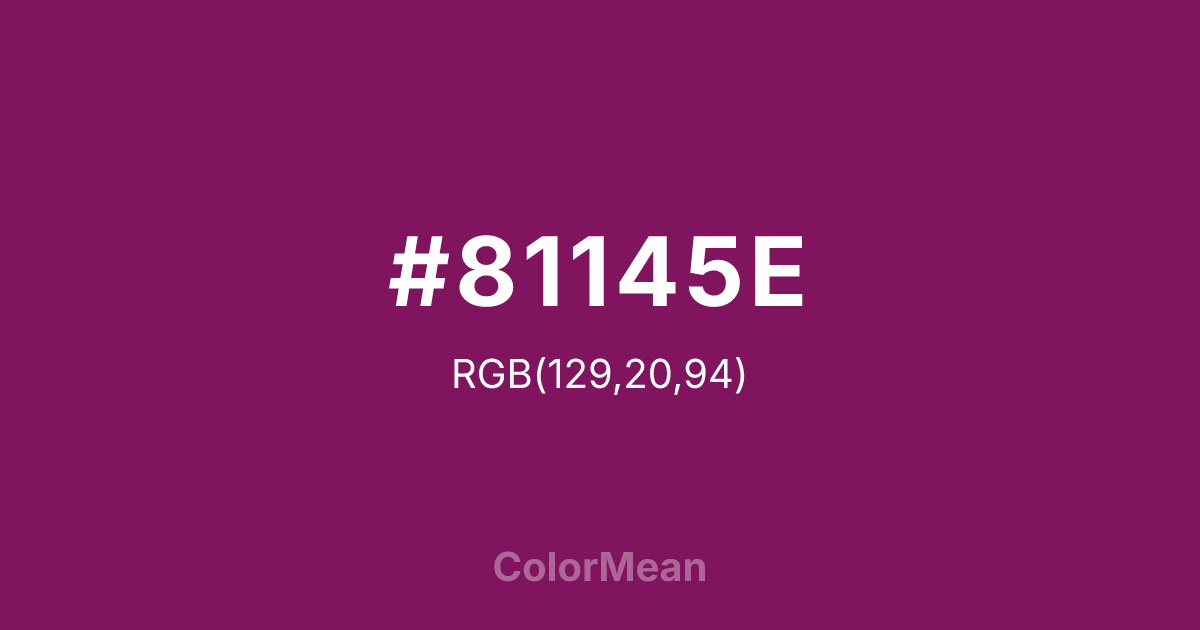 #81145E color swatch