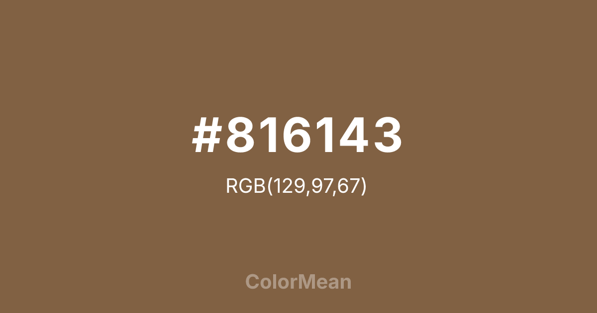 #816143 color swatch