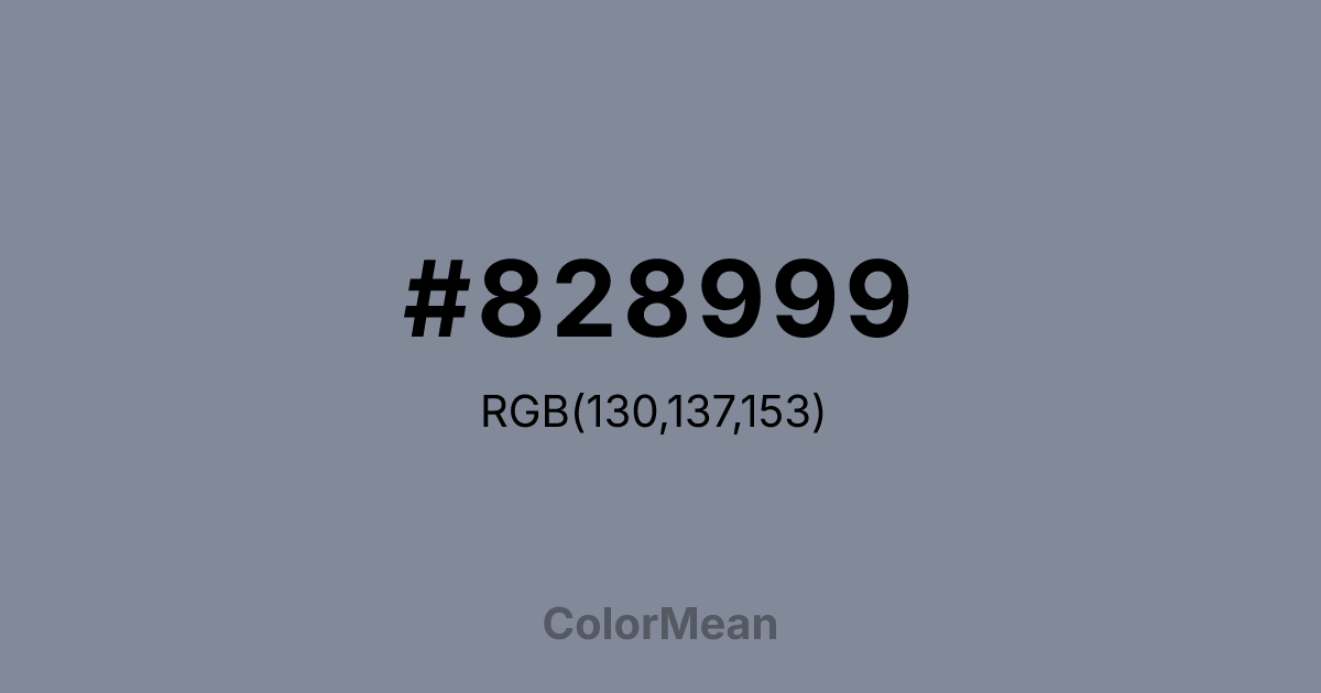 #828999 color swatch
