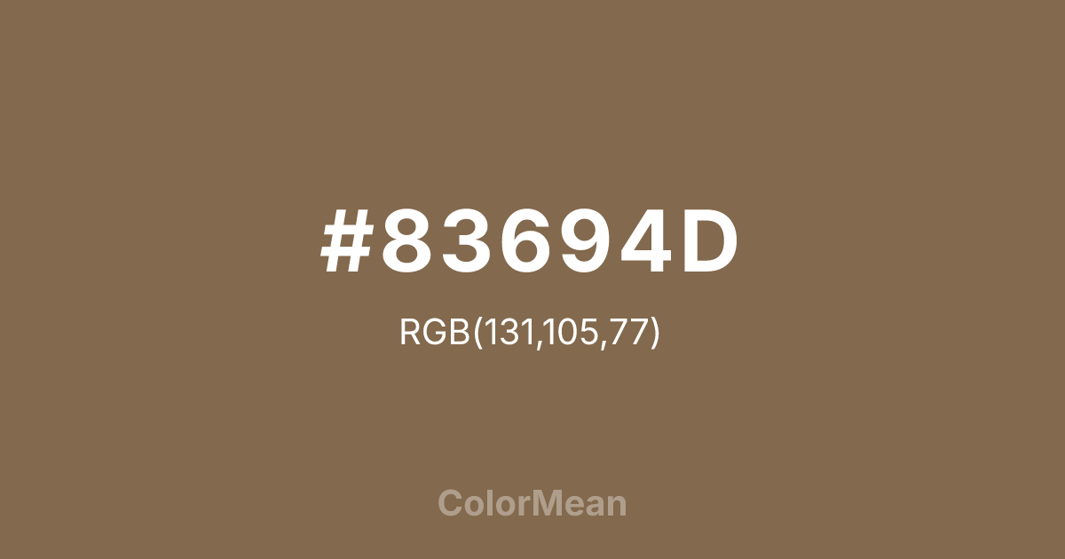 #83694D color swatch