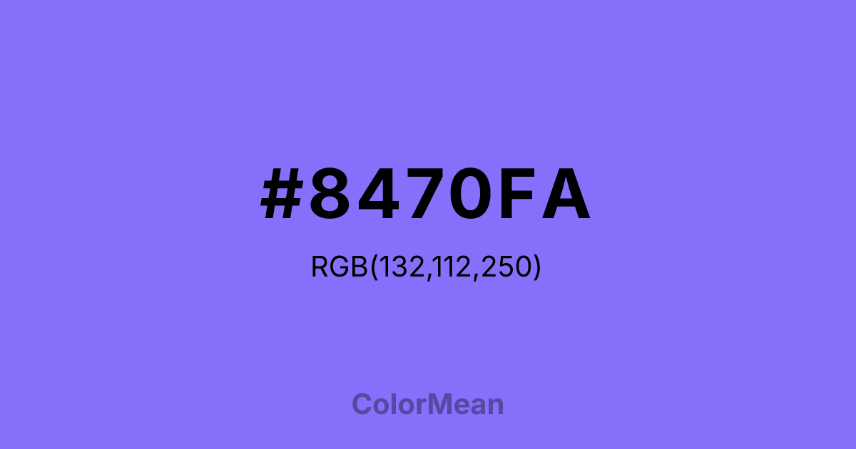 #8470FA color swatch