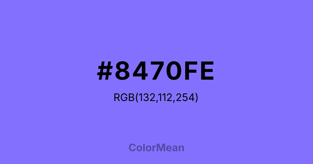 #8470FE color swatch