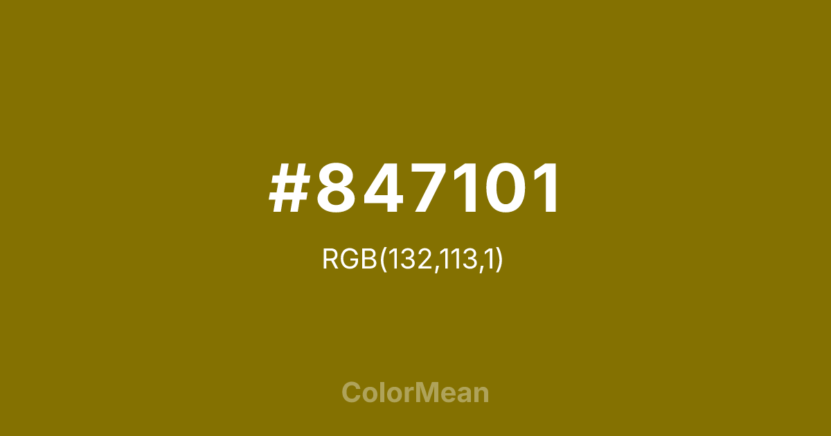 #847101 color swatch