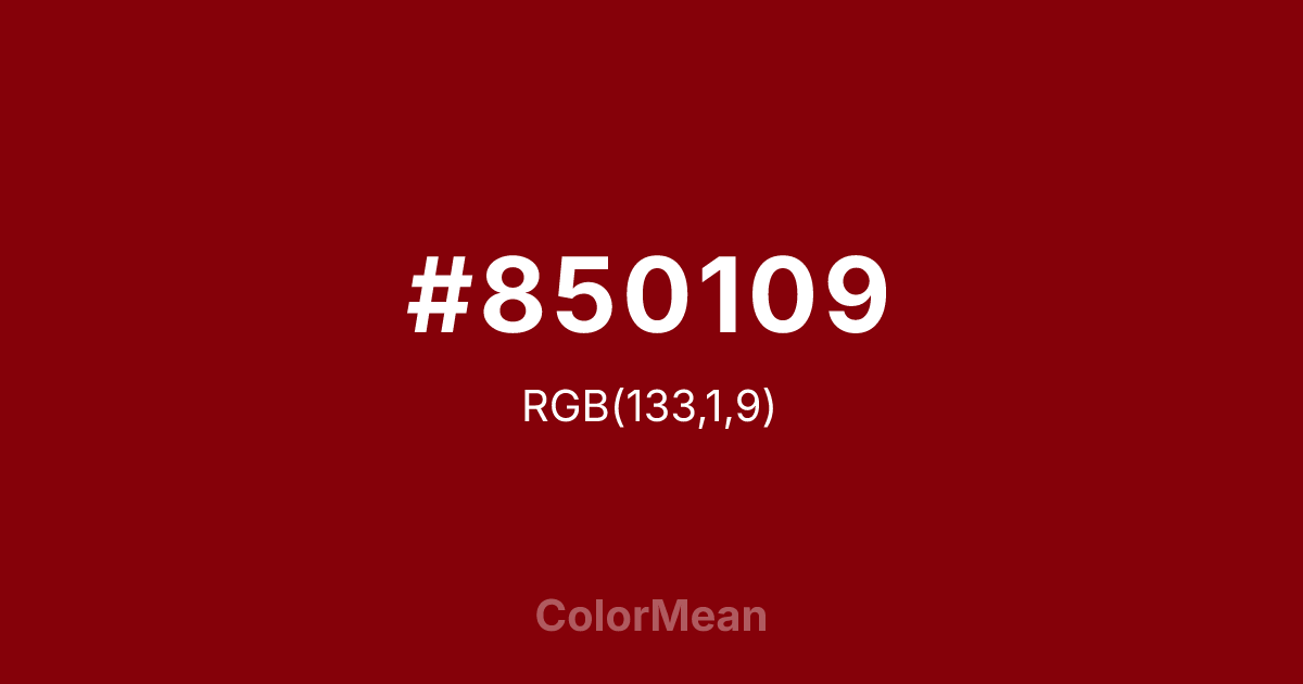 #850109 color swatch