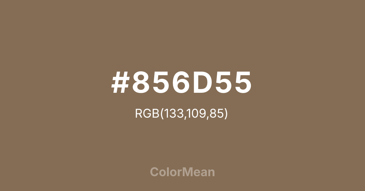 #856D55 color swatch