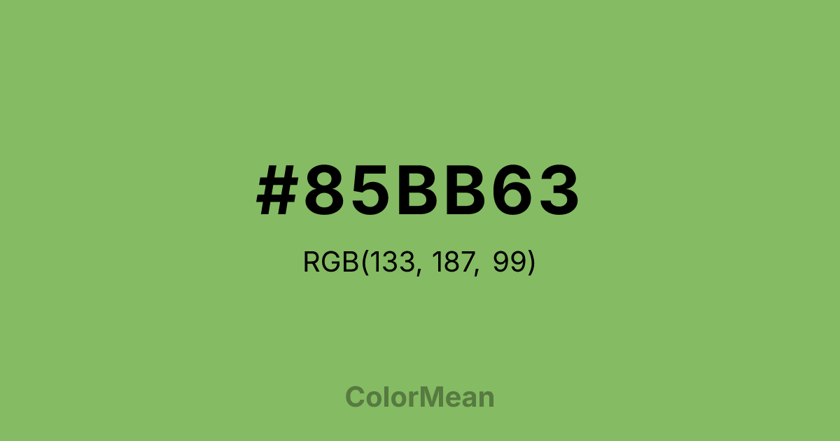 #85BB63 color swatch