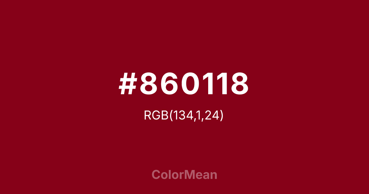 #860118 color swatch