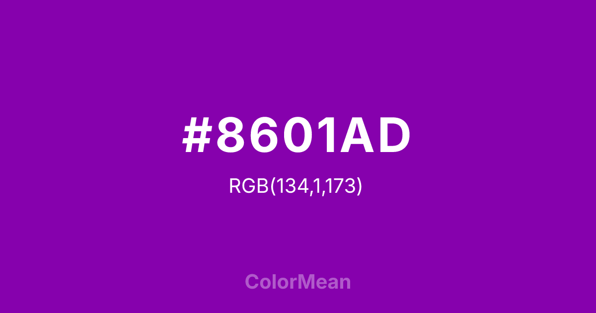 #8601AD color swatch
