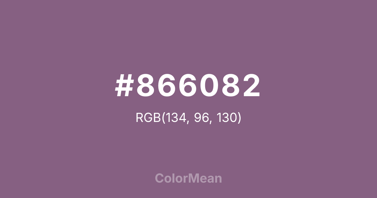 #866082 color swatch