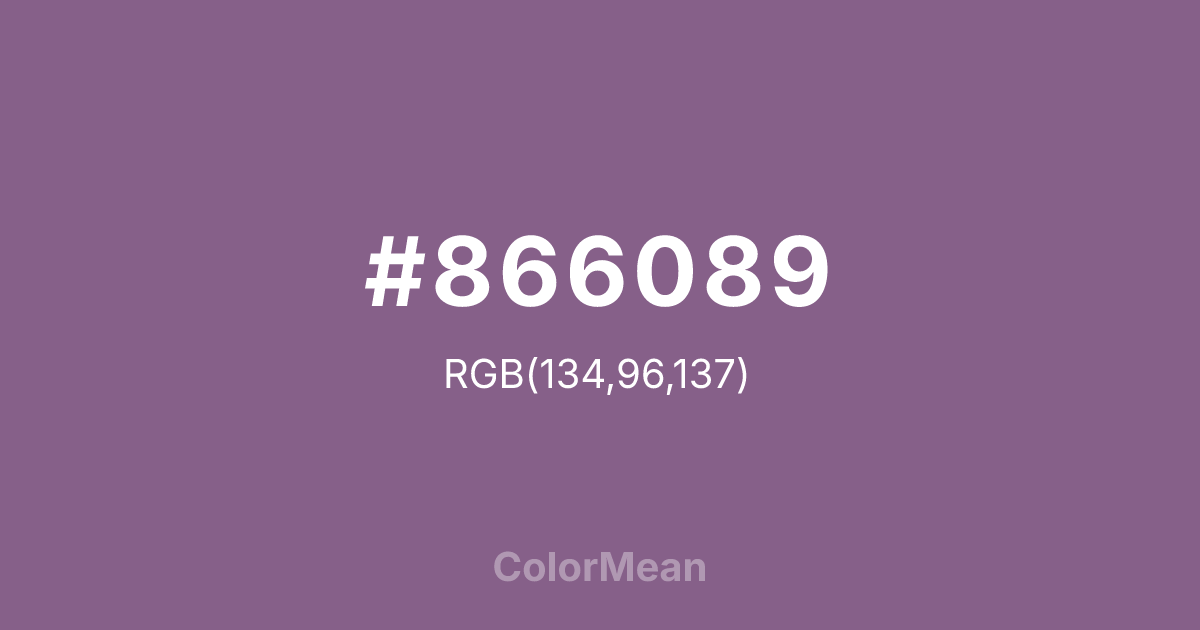 #866089 color swatch