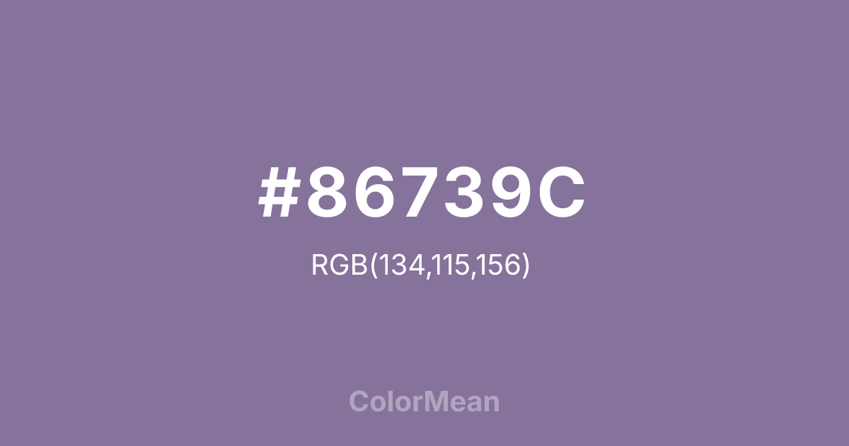 #86739C color swatch