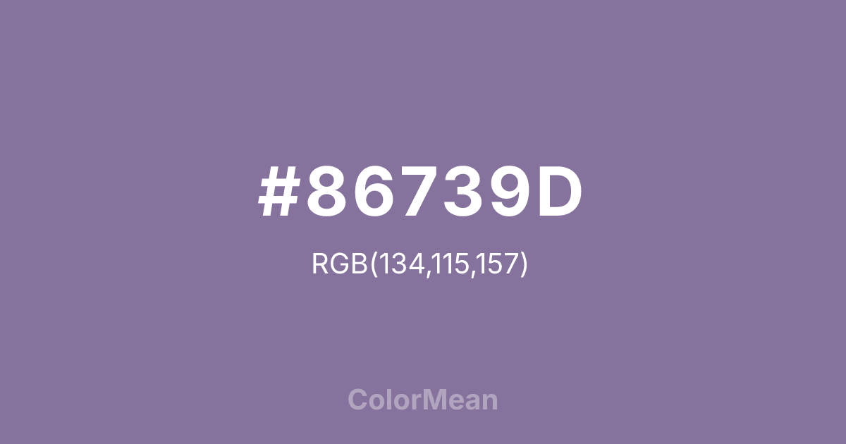 #86739D color swatch