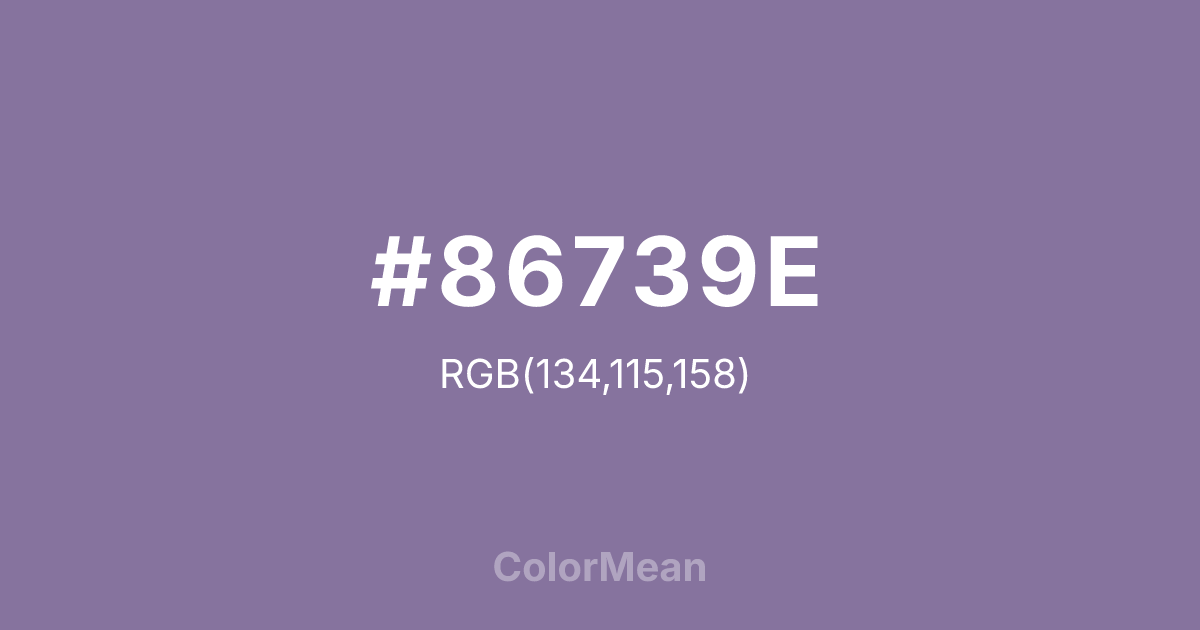 #86739E color swatch