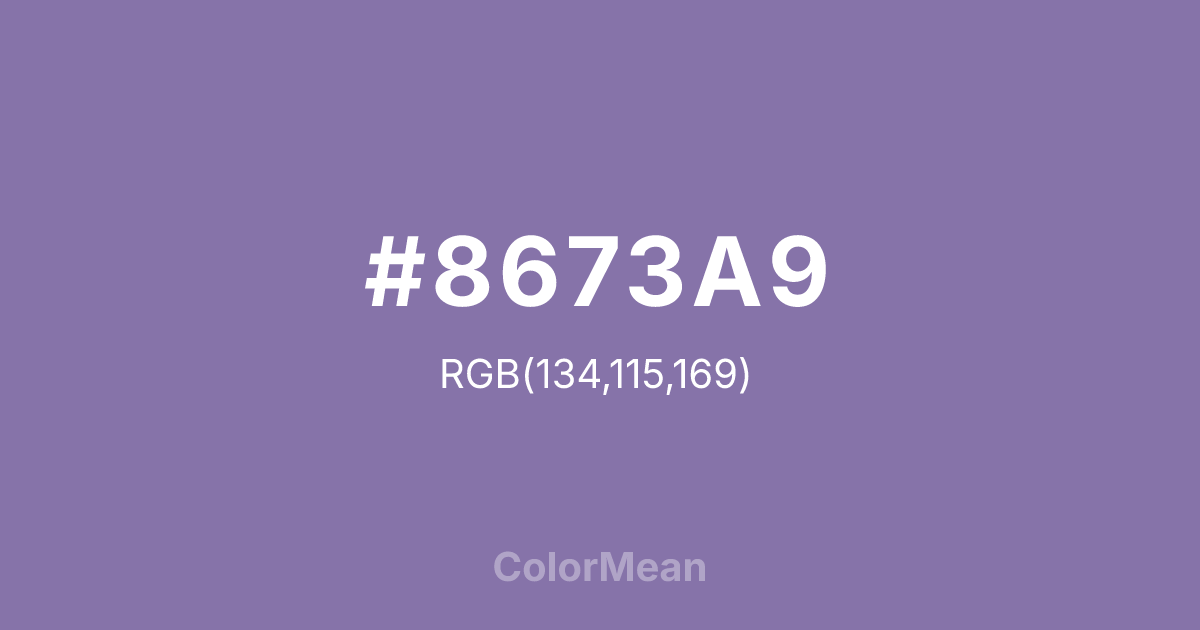 #8673A9 color swatch