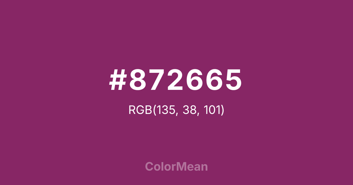 #872665 color swatch