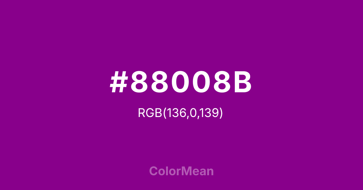#88008B color swatch