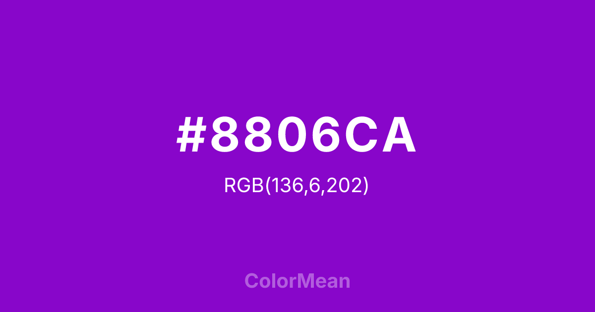 #8806CA color swatch