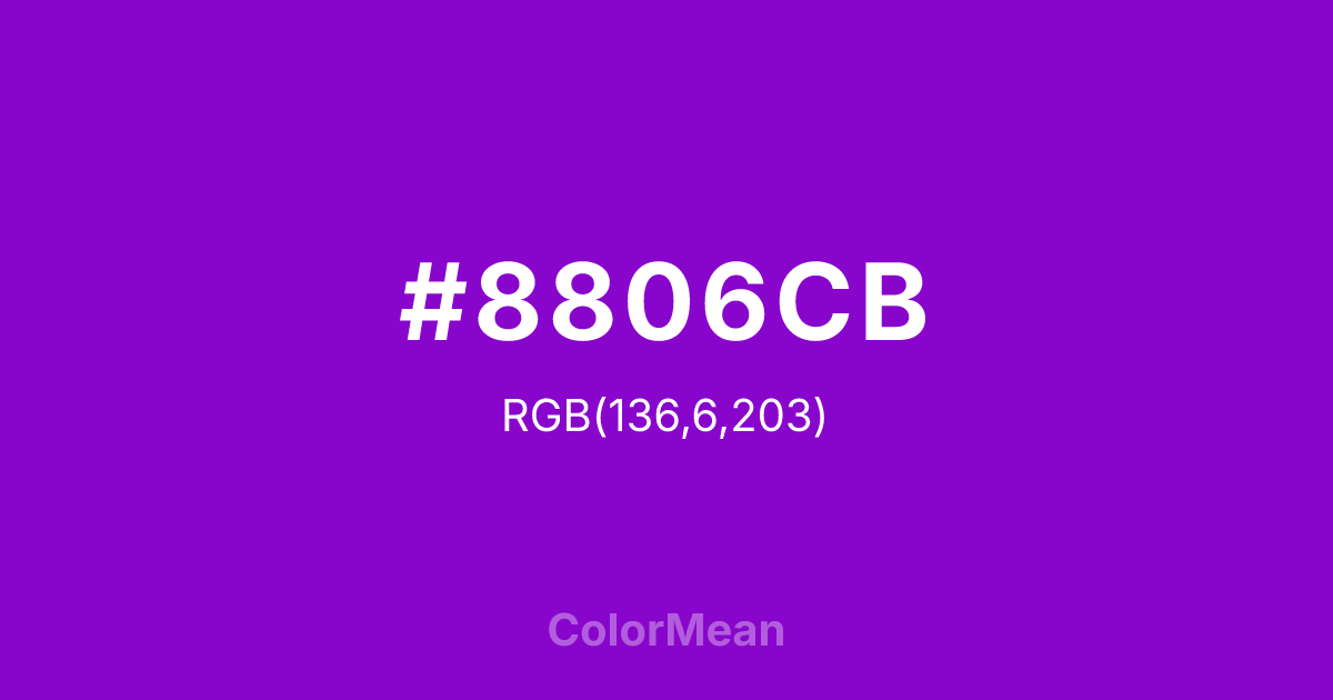 #8806CB color swatch