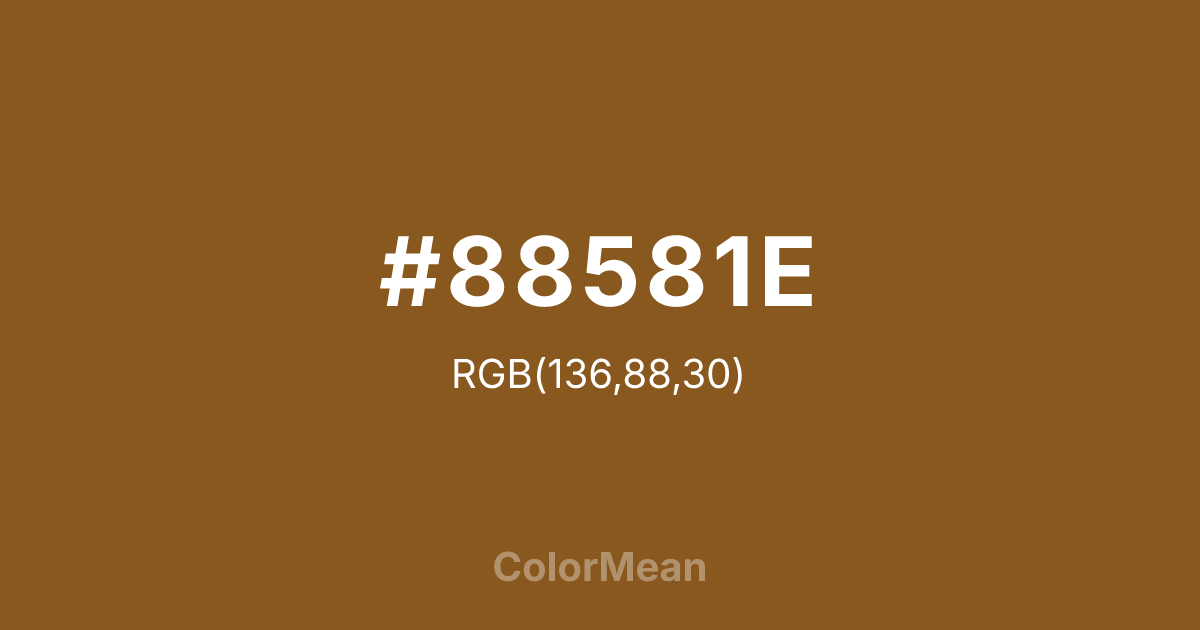 #88581E color swatch