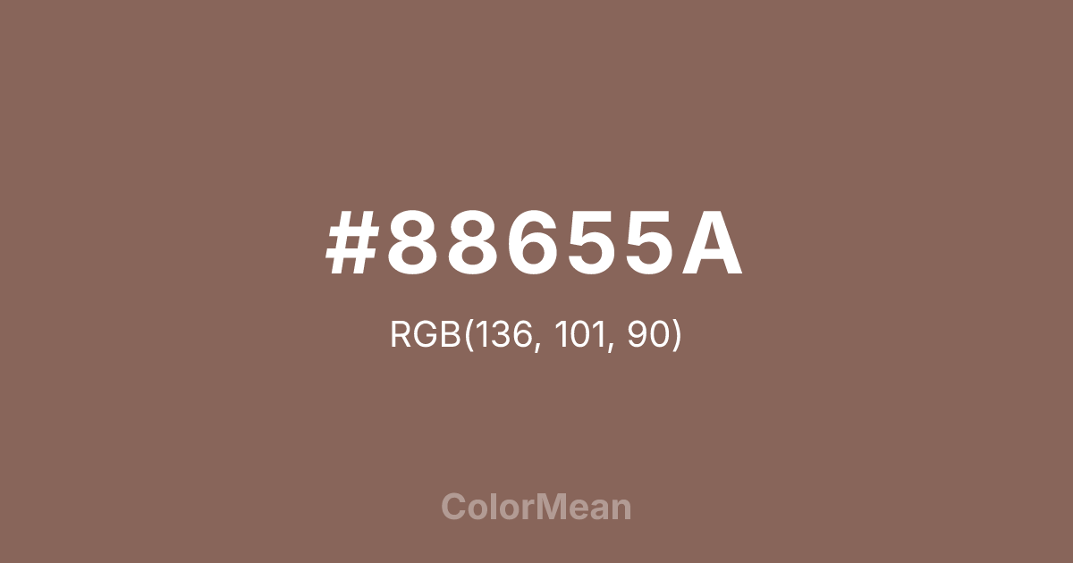 #88655A color swatch