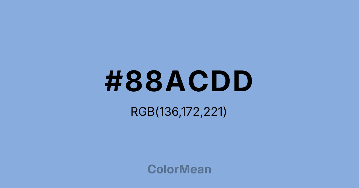 #88ACDD color swatch