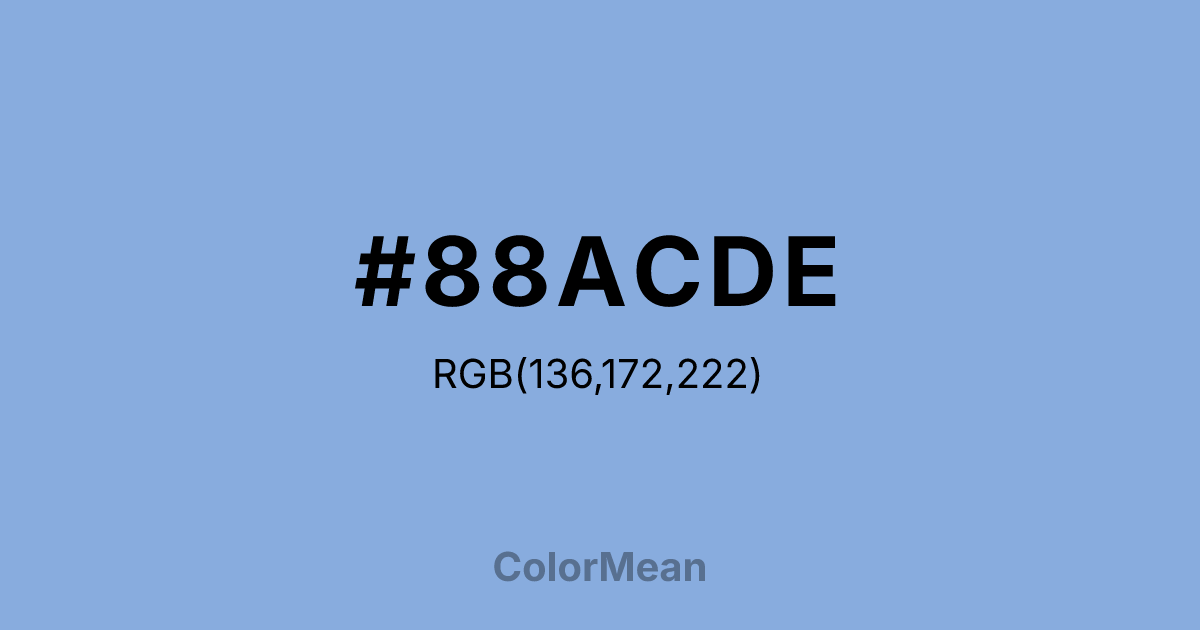 #88ACDE color swatch